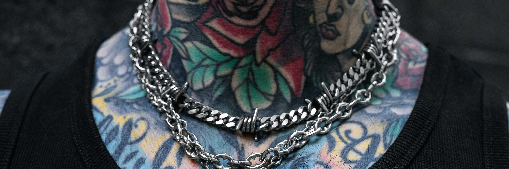 Bold and Beautiful: Silver Barbed Wire Necklace - Handcrafted Statement  Jewelry