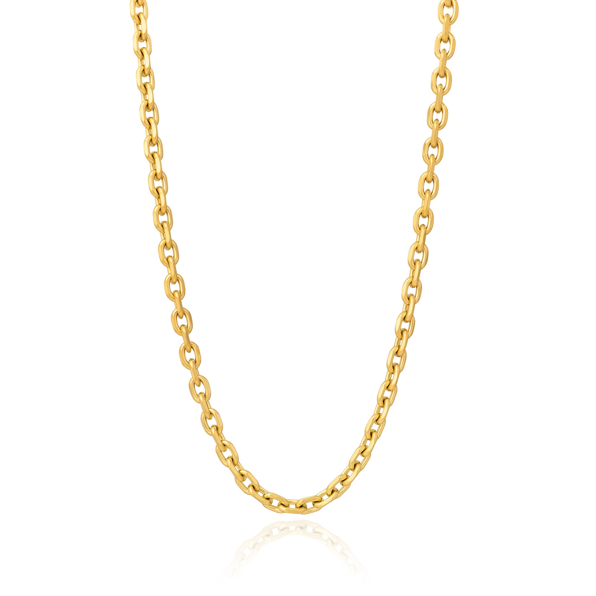 Mens gold 2024 cable chain