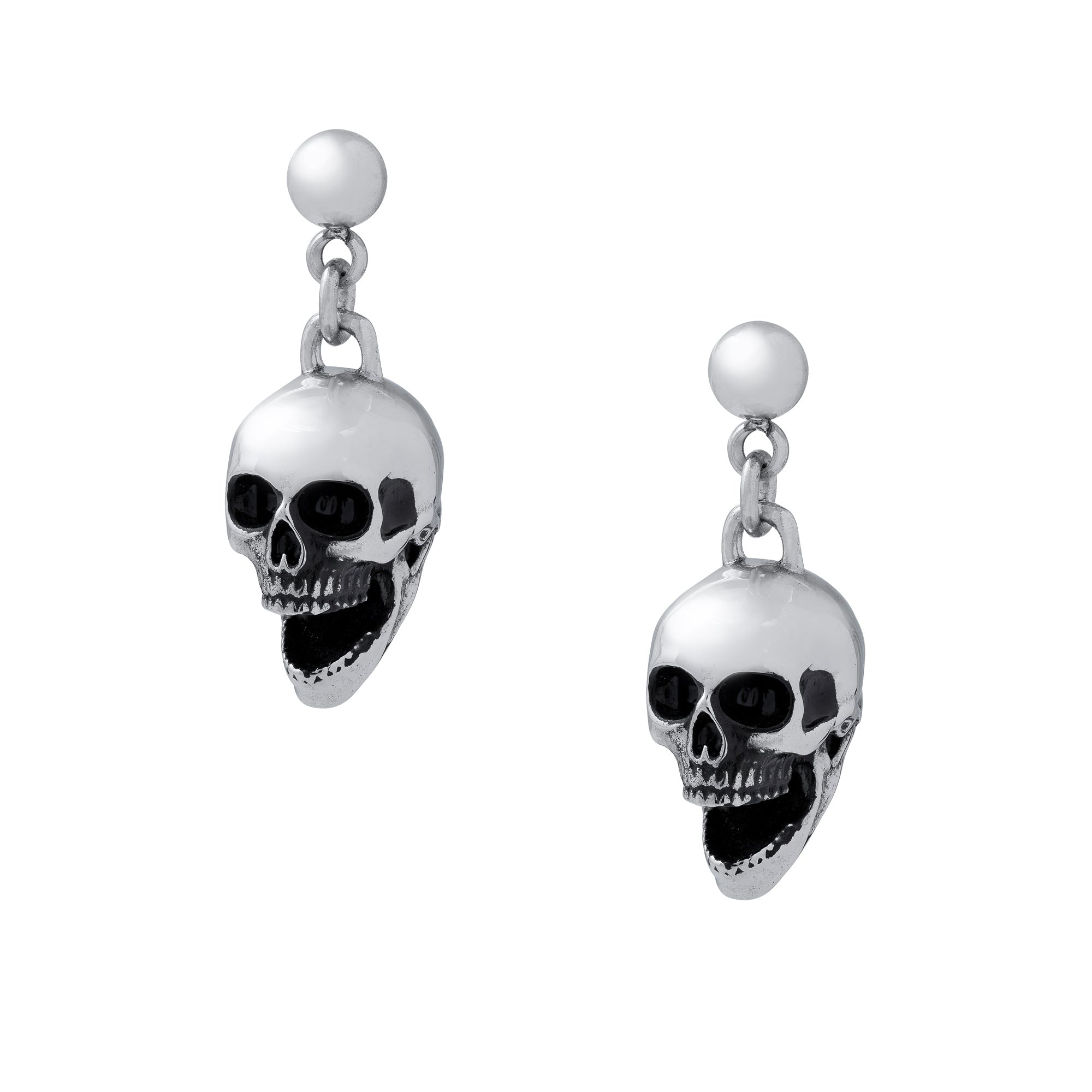 Dangle skull outlet earrings