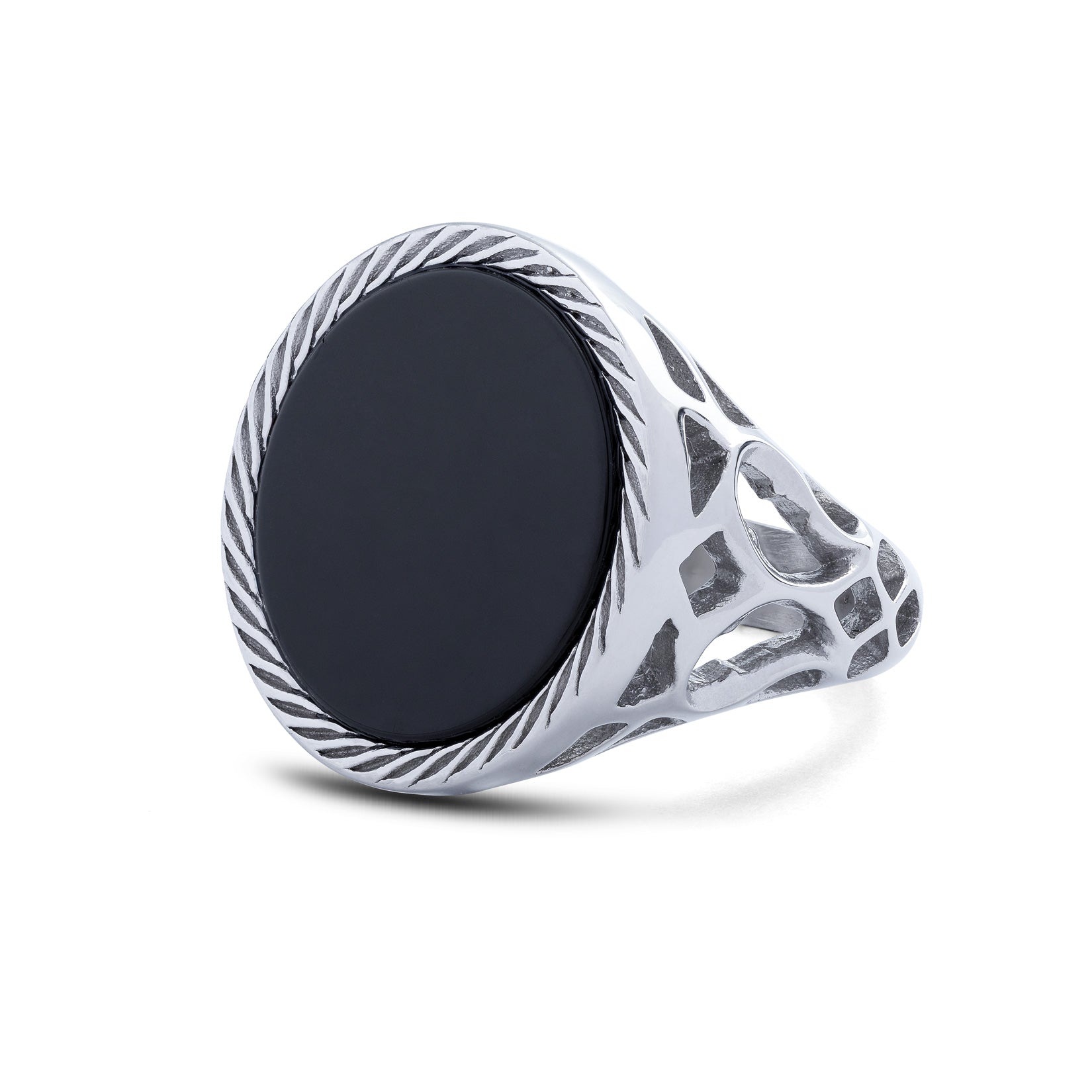 Mens sovereign online ring silver