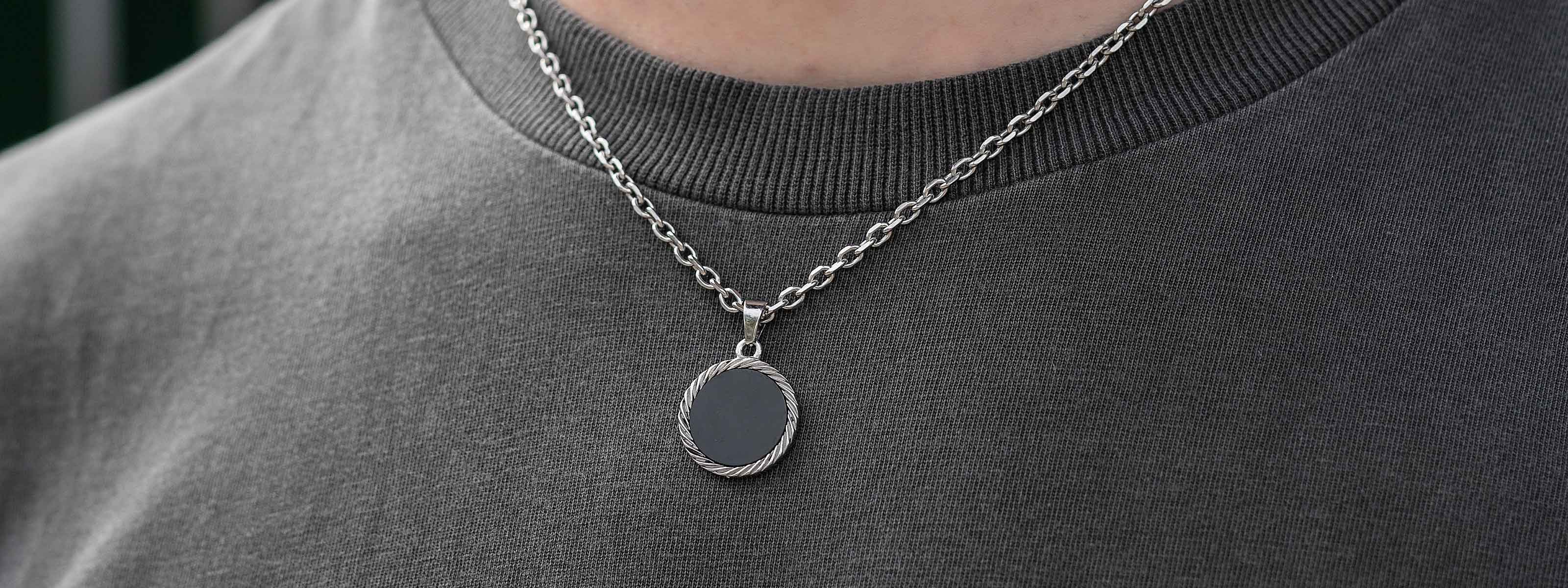 Mens Silver Necklaces