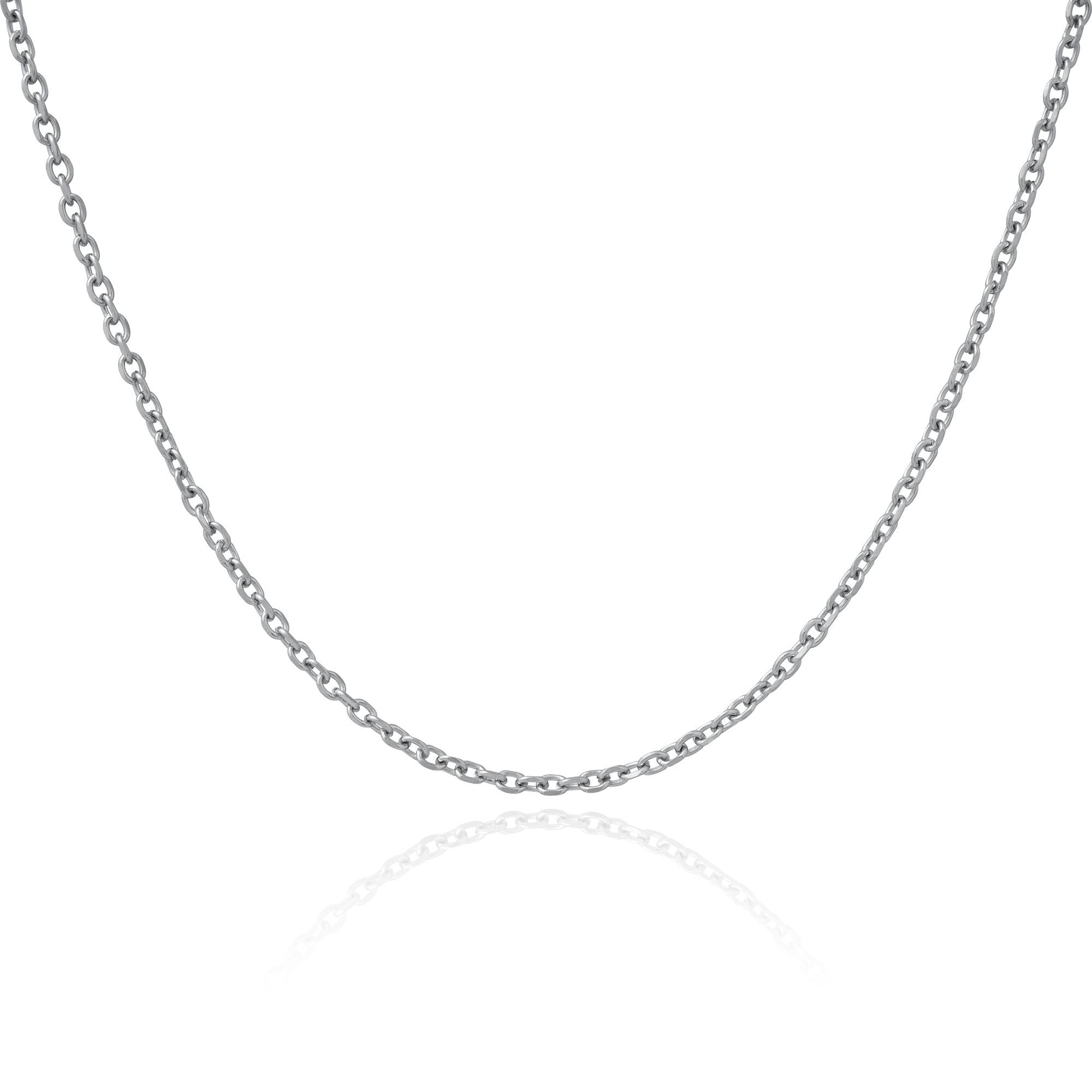 3mm cable chain necklace in stainles steel by statement collective