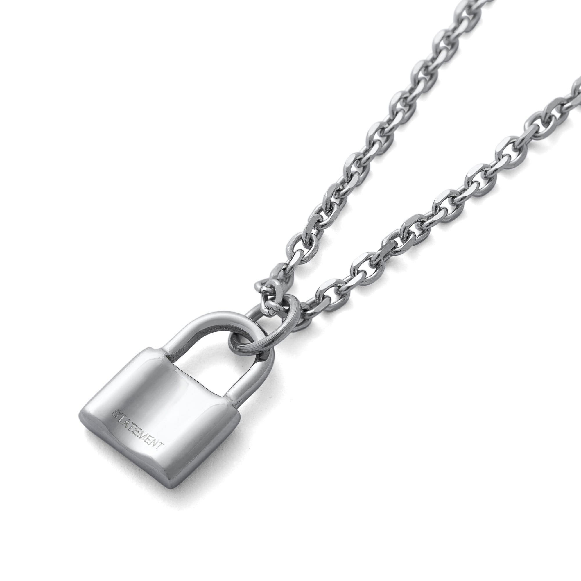 Mini on sale padlock necklace